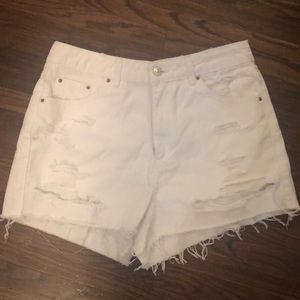 Topshop cut off shorts